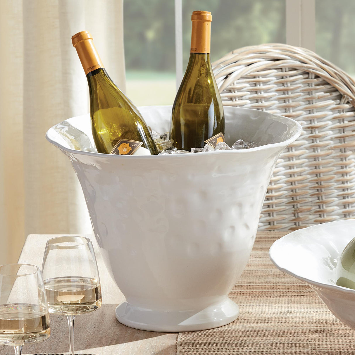 Napa White BARCLAY BUTERA SORRENTO DECORATIVE BOWL TALL