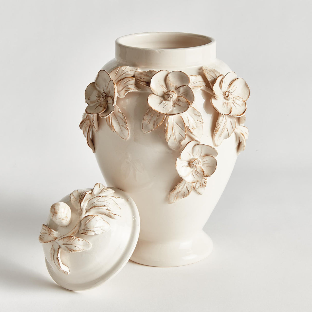 Napa White FIORI GINGER JAR