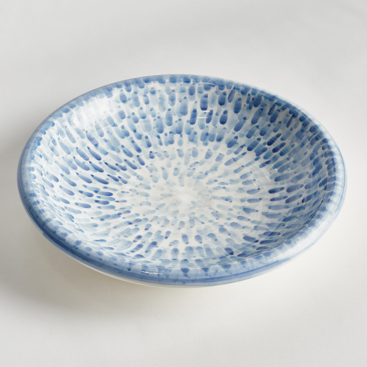 Napa Blue/White CASCATA DECORATIVE BOWL