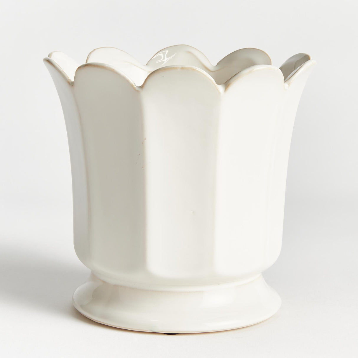 Napa White MALINE FOOTED POT LARGE