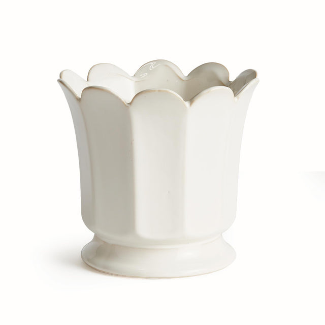 Napa White MALINE FOOTED POT LARGE