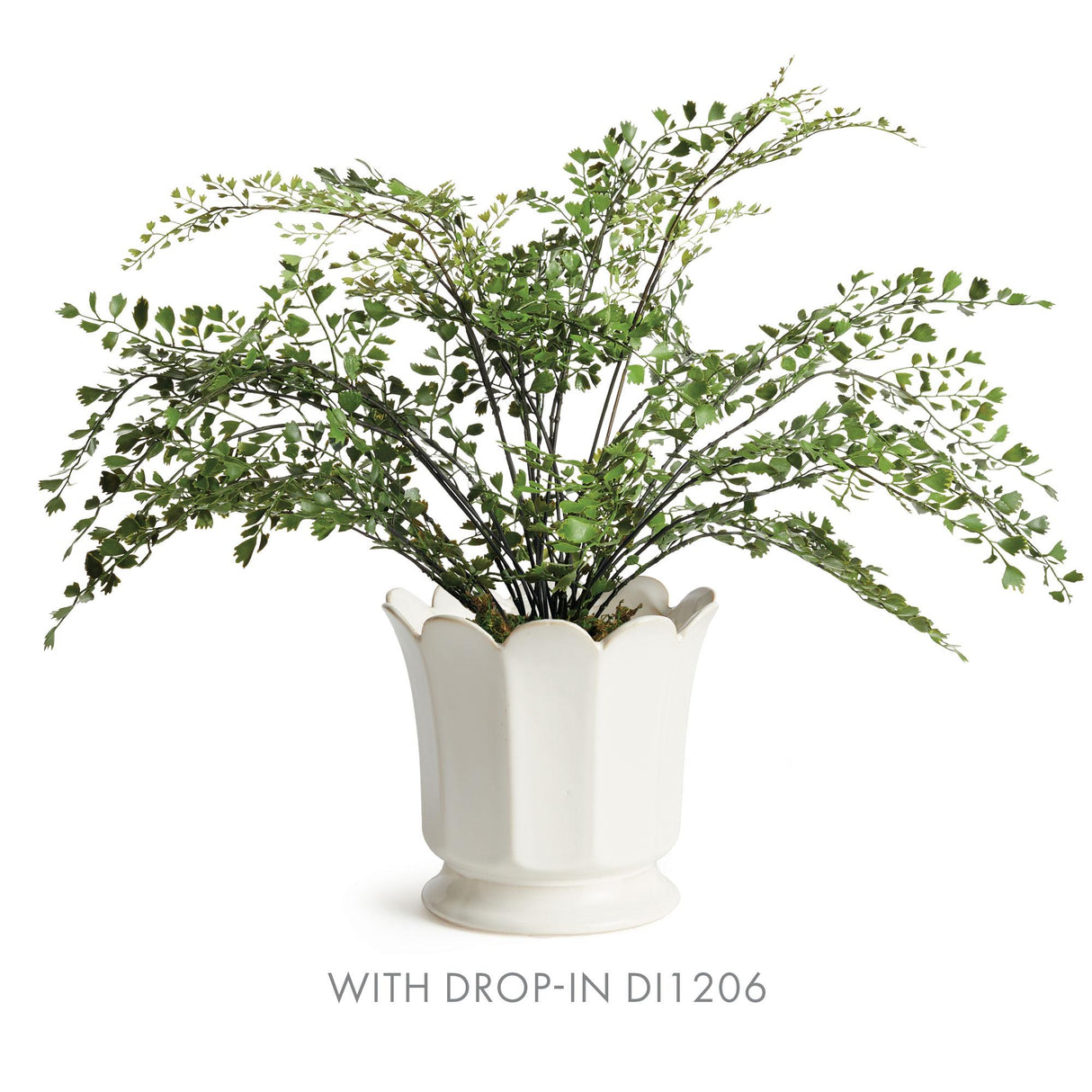 Napa White MALINE FOOTED POT LARGE