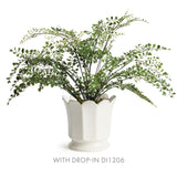 Napa White MALINE FOOTED POT LARGE