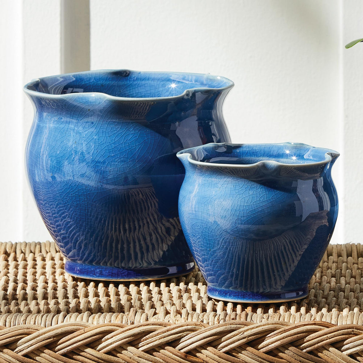 Napa Blue MEGAN POTS, SET OF 2