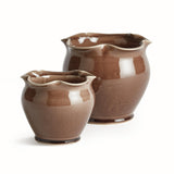 Napa Brown MEGAN POTS, SET OF 2