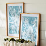 Napa Includes Mat PROTEA ABSTRACT PRINTS IN SOFT BLUE, SET OF 4