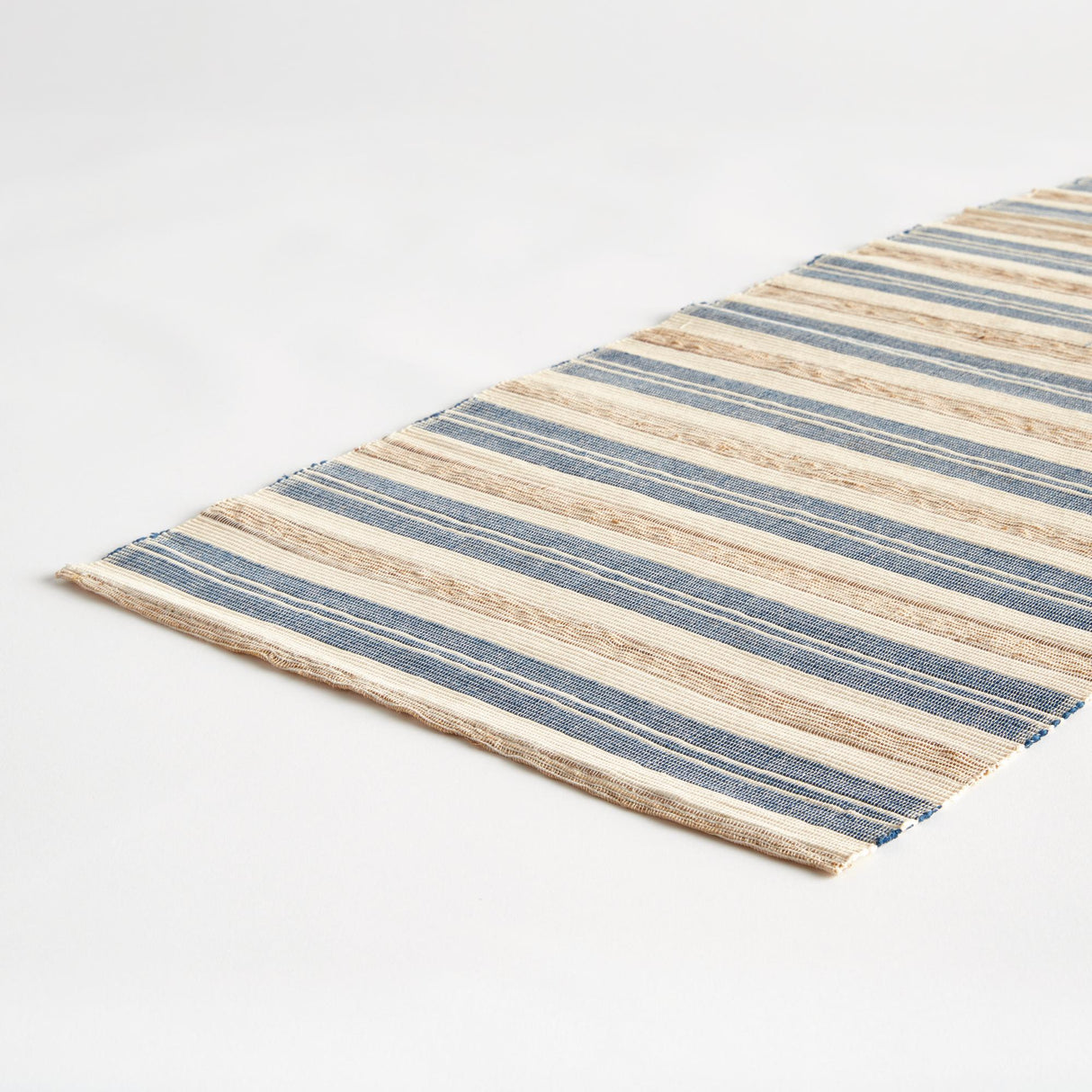 Napa Blue/Natural BARCLAY BUTERA SYCAMORE CANYON STRIPED RUNNER