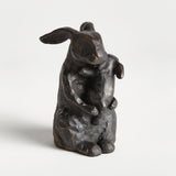 Napa Black/Bronze MOTHER RABBIT SCULPTURE