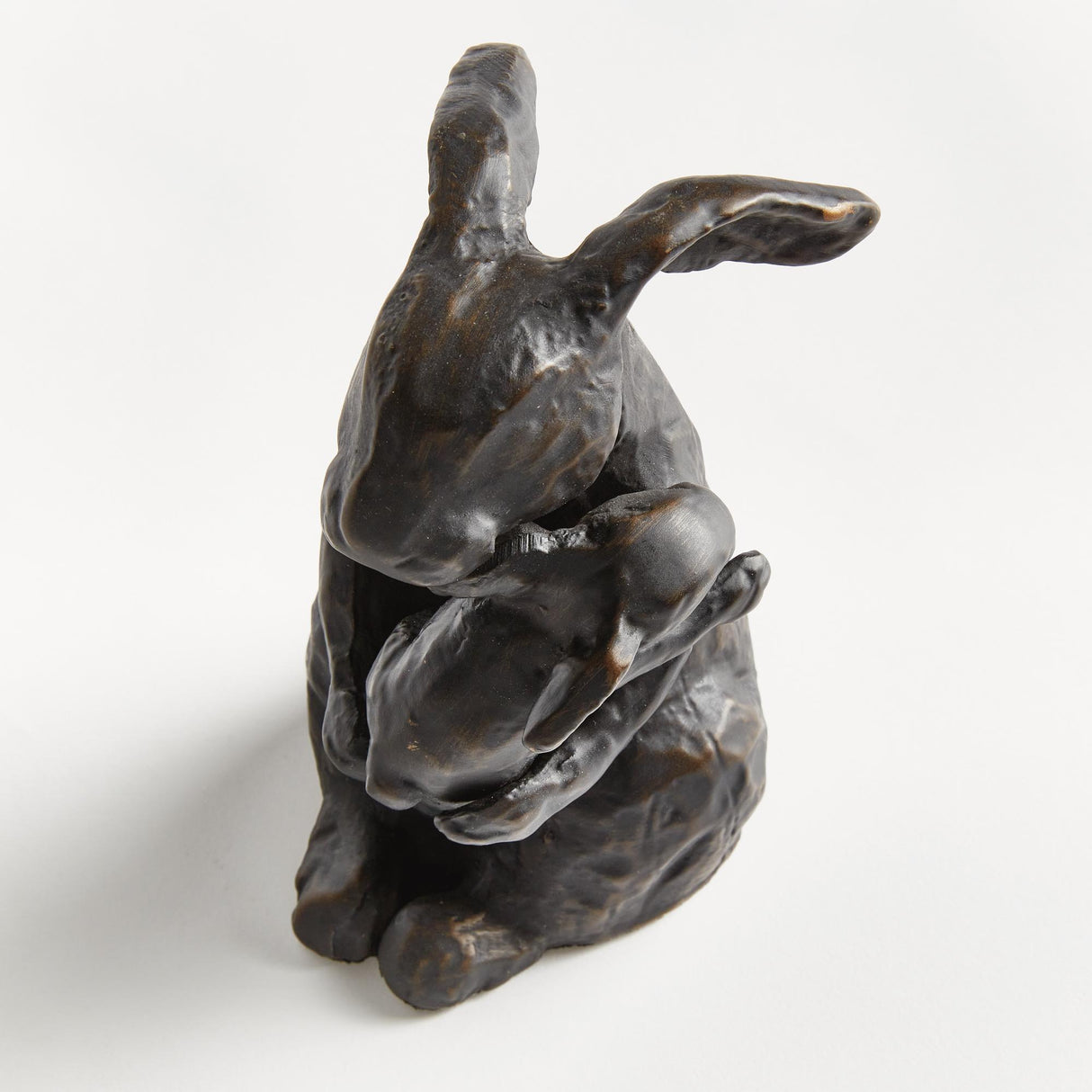 Napa Black/Bronze MOTHER RABBIT SCULPTURE