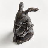 Napa Black/Bronze MOTHER RABBIT SCULPTURE
