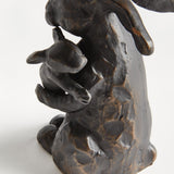 Napa Black/Bronze MOTHER RABBIT SCULPTURE