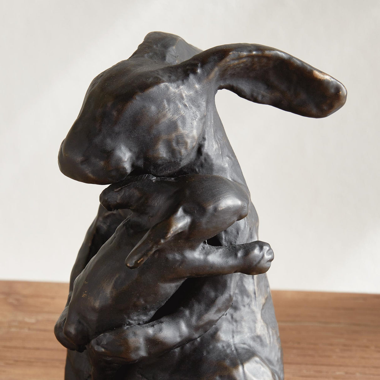 Napa Black/Bronze MOTHER RABBIT SCULPTURE