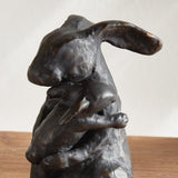 Napa Black/Bronze MOTHER RABBIT SCULPTURE
