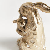 Napa White Ash Gold MOTHER RABBIT SCULPTURE