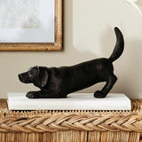 Napa Black/Bronze PLAYFUL DOG SCULPTURE