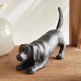 Napa Black/Bronze PLAYFUL DOG SCULPTURE