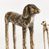 Napa Gold TWO HOUNDS, SET OF 2
