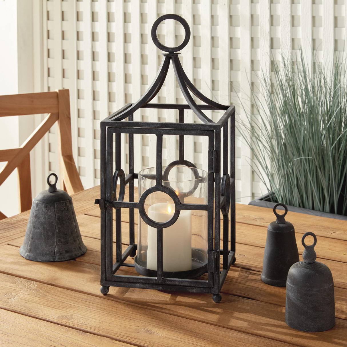 Napa Aged Zinc TERRAZZA OUTDOOR CANDLEHOLDER