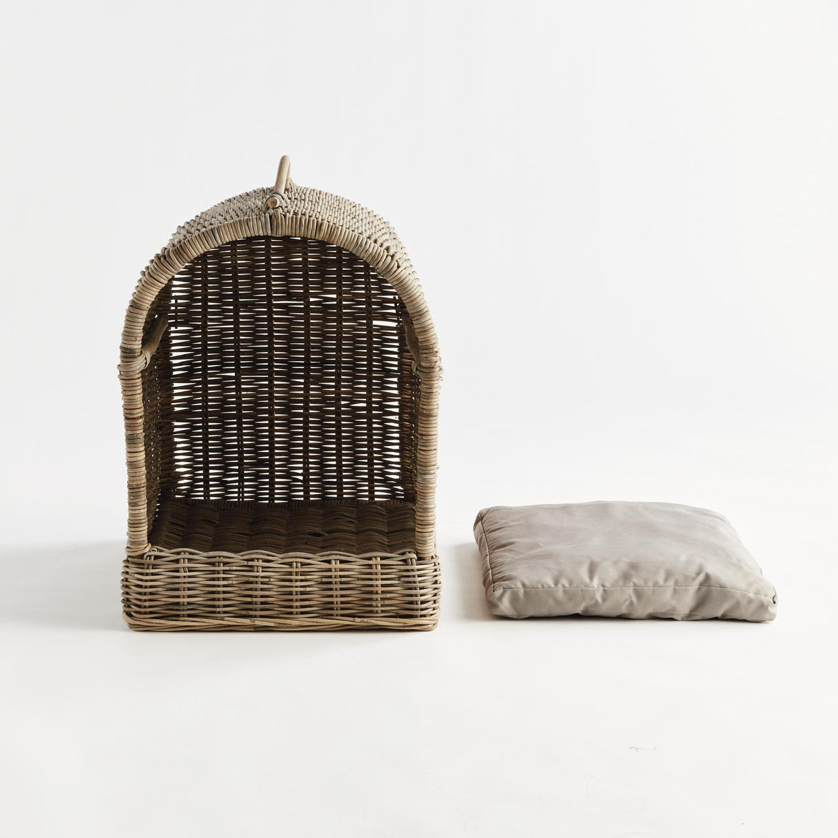 Napa Gray NORMANDY CANOPY PET BED LARGE