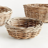 Napa Gray NORMANDY LOW BOWLS, SET OF 3