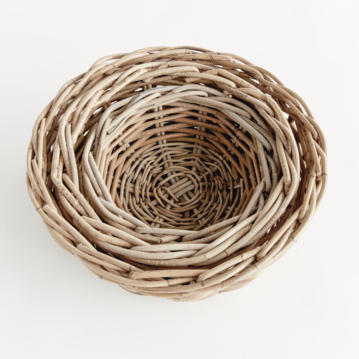 Napa Gray NORMANDY LOW BOWLS, SET OF 3