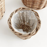 Napa Gray NORMANDY TAPERED BASKET PLANTERS, SET OF 3
