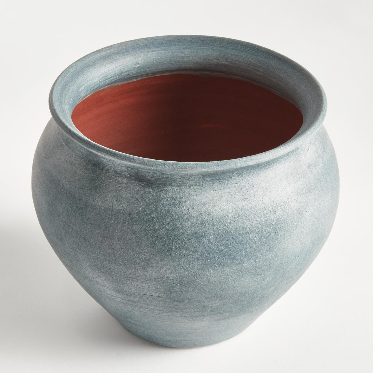 Napa Washed Blue MIRELA DRUM VASE LARGE