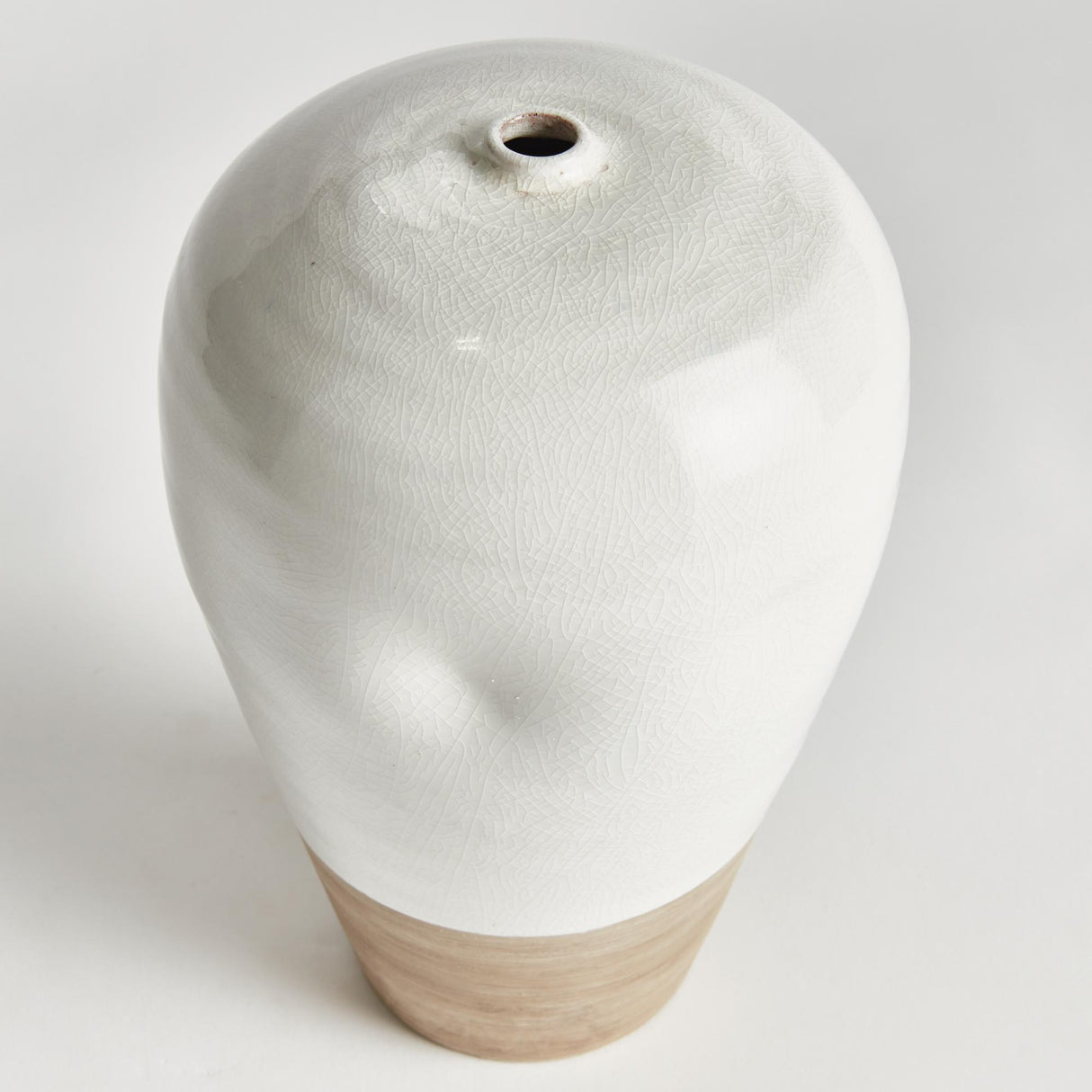 Napa White/Natural LAYTON VASE LARGE