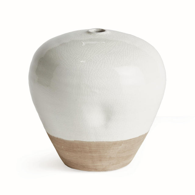 Napa White/Natural LAYTON VASE SMALL