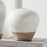 Napa White/Natural LAYTON VASE SMALL