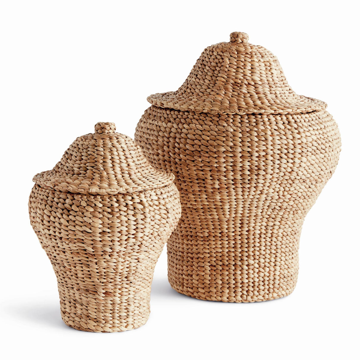 Napa Natural WATER HYACINTH GINGER JARS, SET OF 2