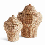 Napa Natural WATER HYACINTH GINGER JARS, SET OF 2
