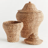 Napa Natural WATER HYACINTH GINGER JARS, SET OF 2
