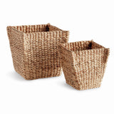 Napa Natural WATER HYACINTH TAPERED BASKETS, SET OF 2
