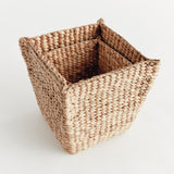 Napa Natural WATER HYACINTH TAPERED BASKETS, SET OF 2