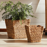 Napa Natural WATER HYACINTH TAPERED BASKETS, SET OF 2