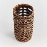 Napa Warm Brown BURMA RATTAN HURRICANE SMALL