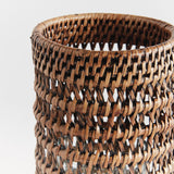 Napa Warm Brown BURMA RATTAN HURRICANE SMALL