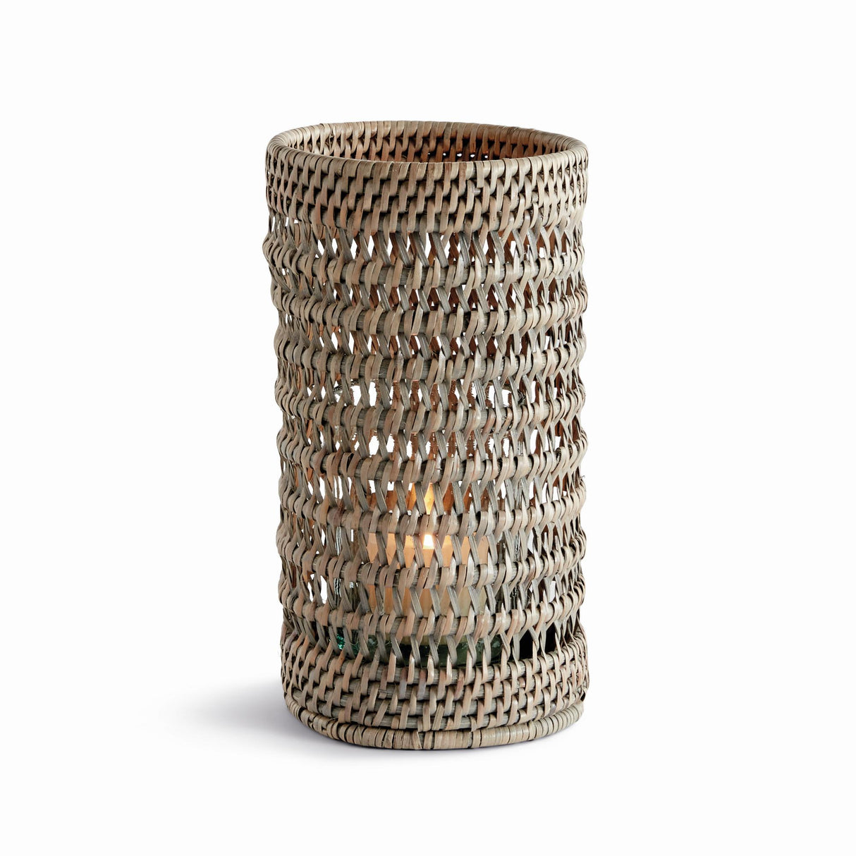 Napa Graywash BURMA RATTAN HURRICANE SMALL