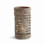 Napa Graywash BURMA RATTAN HURRICANE SMALL