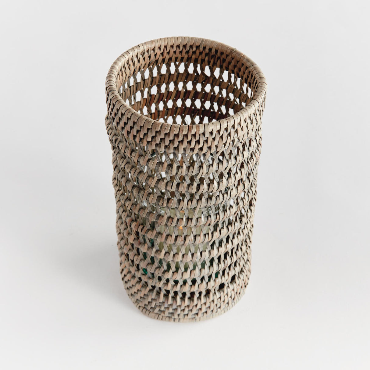 Napa Graywash BURMA RATTAN HURRICANE SMALL