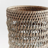 Napa Graywash BURMA RATTAN HURRICANE SMALL