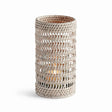 Napa Whitewash BURMA RATTAN HURRICANE SMALL