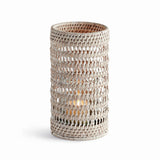 Napa Whitewash BURMA RATTAN HURRICANE SMALL