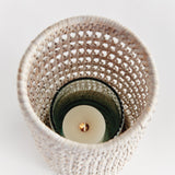 Napa Whitewash BURMA RATTAN HURRICANE SMALL