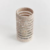 Napa Whitewash BURMA RATTAN HURRICANE SMALL