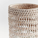 Napa Whitewash BURMA RATTAN HURRICANE SMALL