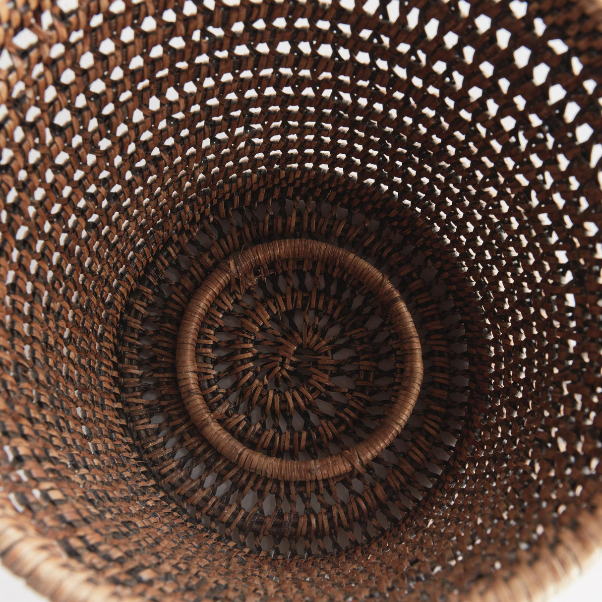 Napa Warm Brown BURMA RATTAN HURRICANE LARGE