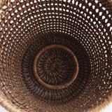 Napa Warm Brown BURMA RATTAN HURRICANE LARGE