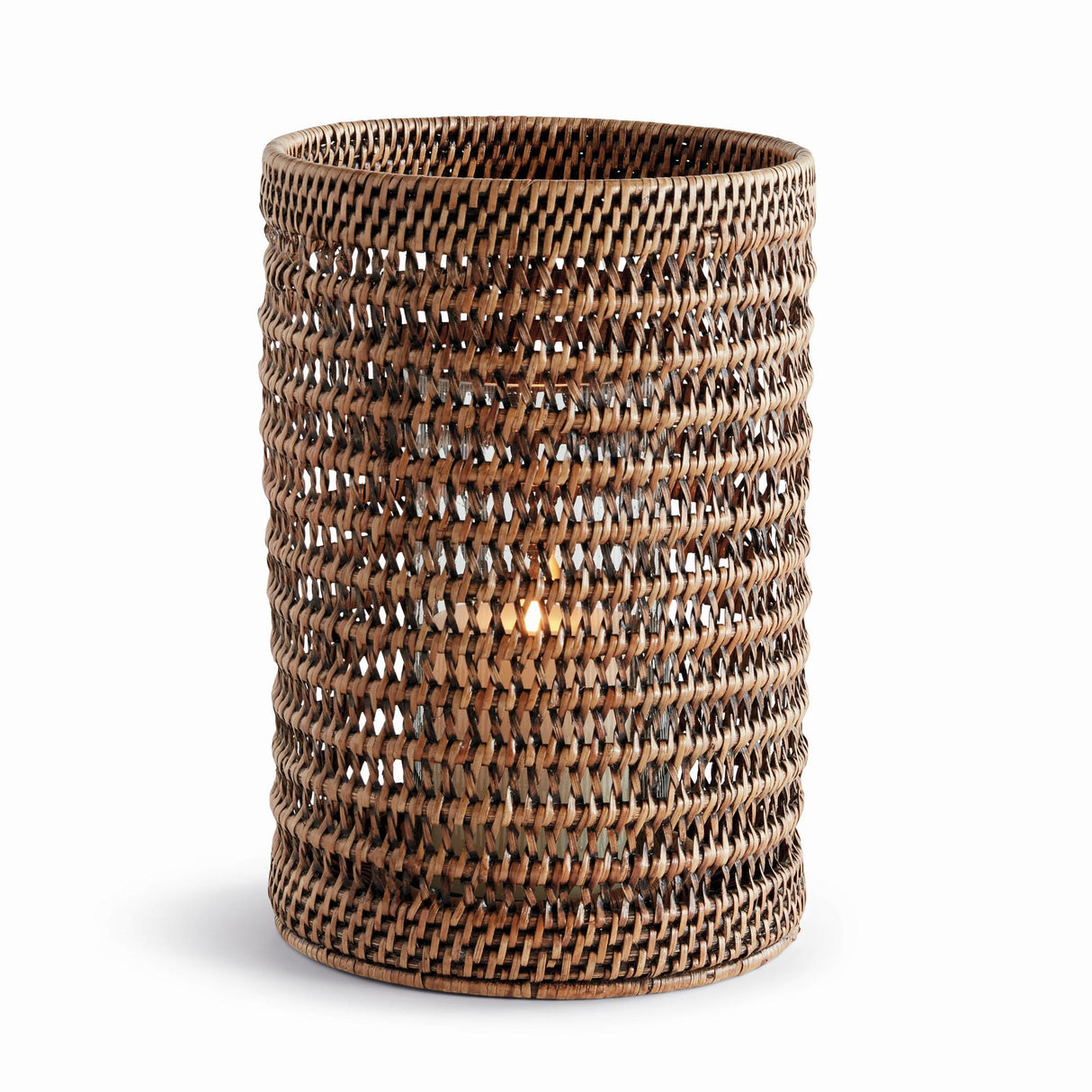Napa Warm Brown BURMA RATTAN HURRICANE LARGE